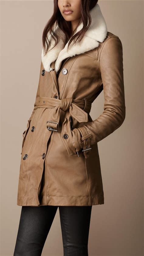 burberry lederjacke lammleder|burberry trench coat.